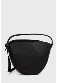 Marc O'Polo torebka skórzana kolor czarny. Kolor: czarny. Materiał: skórzane. Rodzaj torebki: na ramię #4