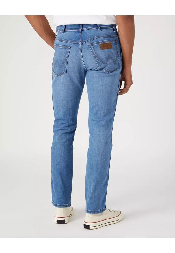 Wrangler - WRANGLER TEXAS SLIM MĘSKIE SPODNIE JEANSOWE JEANSY ON POINT W12SCSZ84 112330699