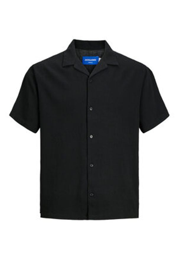 Jack & Jones Koszula Luke 12255781 Czarny Relaxed Fit. Kolor: czarny. Materiał: bawełna