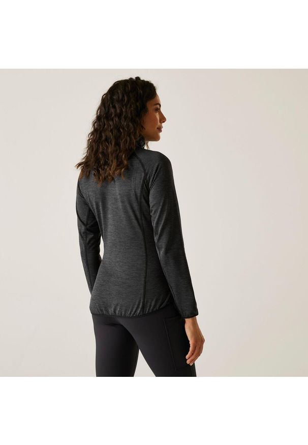 Regatta - Polar damski rozsuwany Harpten. Kolor: czarny. Materiał: polar. Sport: turystyka piesza