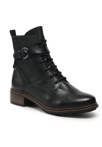Botki Tamaris 1-25856-29 Black Leather 003. Kolor: czarny. Materiał: skóra #1