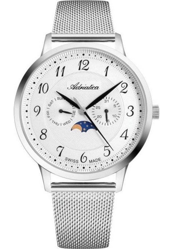 Zegarek Adriatica Zegarek Męski Adriatica na bransolecie A1274.5123QF - Multifunction Swiss Made