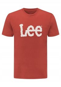 Lee - MĘSKI T-SHIRT LEE WOBBLY LOGO TEE RED OCHRE L65QAIOE 112116132 #3