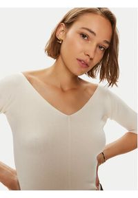 Weekend Max Mara Sweter Oceano 2425366031 Écru Slim Fit. Materiał: syntetyk #5