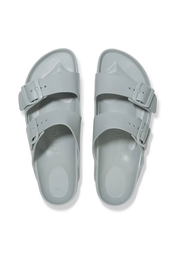 Birkenstock Arizona EVA Pure Sage Klapki damskie. Okazja: na spacer, na plażę. Kolor: zielony. Wzór: kolorowy, paski. Sezon: lato. Styl: elegancki, klasyczny, wakacyjny
