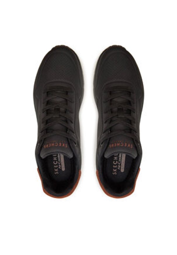 skechers - Skechers Sneakersy Uno - Suited On Air 183004 Czarny. Kolor: czarny. Materiał: skóra