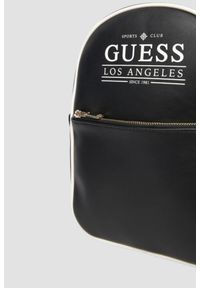 Guess - GUESS Czarny damski plecak Fancy Backpack. Kolor: czarny. Materiał: poliamid #6