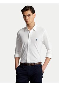 Polo Ralph Lauren Koszula 710654408003 Biały Regular Fit. Typ kołnierza: polo. Kolor: biały. Materiał: bawełna #1
