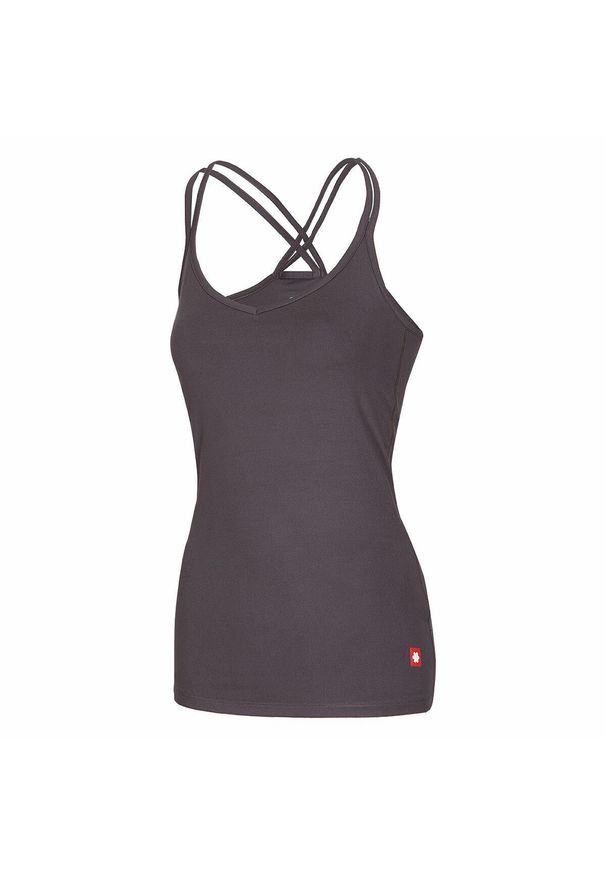 OCUN - Damska koszulka typu tank top Ocun Corona. Kolor: fioletowy, wielokolorowy, szary. Materiał: materiał