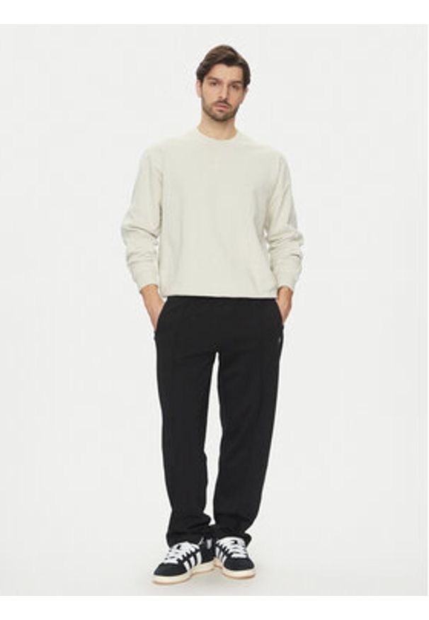 Adidas - adidas Bluza Premium Essentials JD3304 Beżowy Loose Fit. Kolor: beżowy. Materiał: bawełna