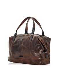 Ochnik - Brązowa skórzana duża torba męska. Kolor: brązowy. Materiał: skóra. Styl: casual, elegancki, klasyczny #5