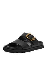 Gino Rossi - GINO ROSSI Klapki 4781-25 Czarny. Kolor: czarny. Materiał: skóra #7