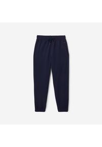 DOMYOS - Spodnie dresowe męskie Domyos Gym & Pilates. Kolor: niebieski. Materiał: poliester, bawełna, materiał. Wzór: ze splotem. Sezon: zima. Sport: joga i pilates #1