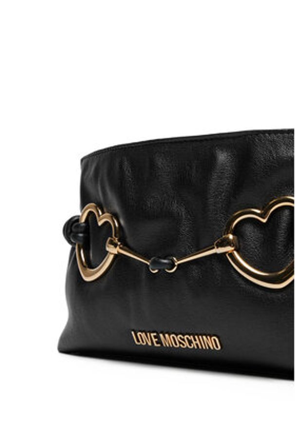 Love Moschino - LOVE MOSCHINO Torebka JC4034PP1MLB0000 Czarny. Kolor: czarny. Materiał: skórzane