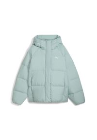 Puma - Damska kurtka puchowa z kapturem PUMA. Typ kołnierza: kaptur. Kolor: zielony. Materiał: puch. Sport: turystyka piesza #1