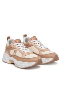 TOMMY HILFIGER - Tommy Hilfiger Sneakersy Th Chunky Runner FW0FW08474 Beżowy. Kolor: beżowy. Materiał: skóra #5