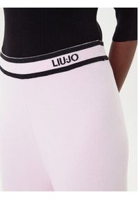 Liu Jo Sport Spodnie dzianinowe TF5252 MS59L Różowy Regular Fit. Kolor: różowy. Materiał: syntetyk. Styl: sportowy #5
