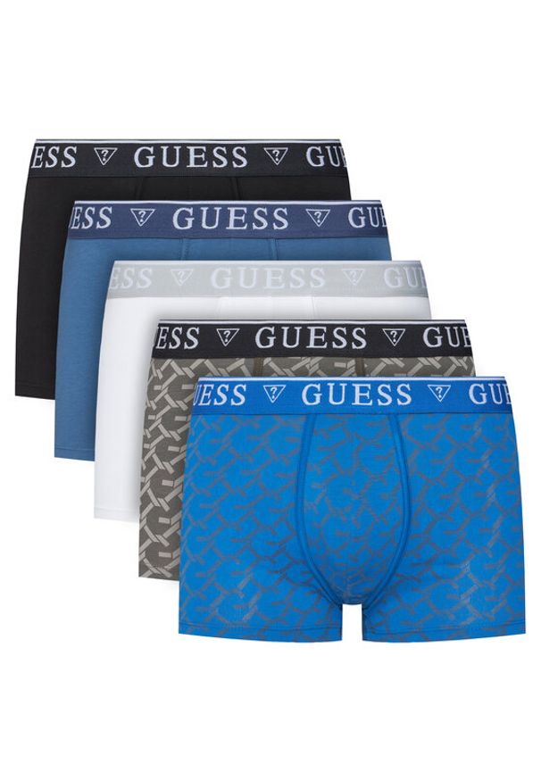 Guess Komplet 5 par bokserek U5BG16 K6YW1 Kolorowy. Materiał: bawełna. Wzór: kolorowy