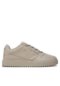 Emporio Armani Sneakersy X4X636 XR070 00426 Beżowy. Kolor: beżowy