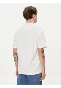 Calvin Klein Jeans Polo J30J325433 Biały Regular Fit. Typ kołnierza: polo. Kolor: biały. Materiał: bawełna #5