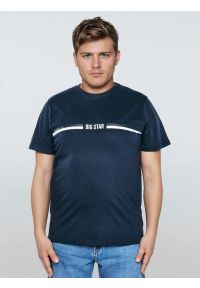 Big-Star - Koszulka męska z nadrukiem granatowa Lexor 403. Kolor: niebieski. Materiał: bawełna, jeans, materiał. Wzór: nadruk. Sezon: lato. Styl: klasyczny, sportowy #6
