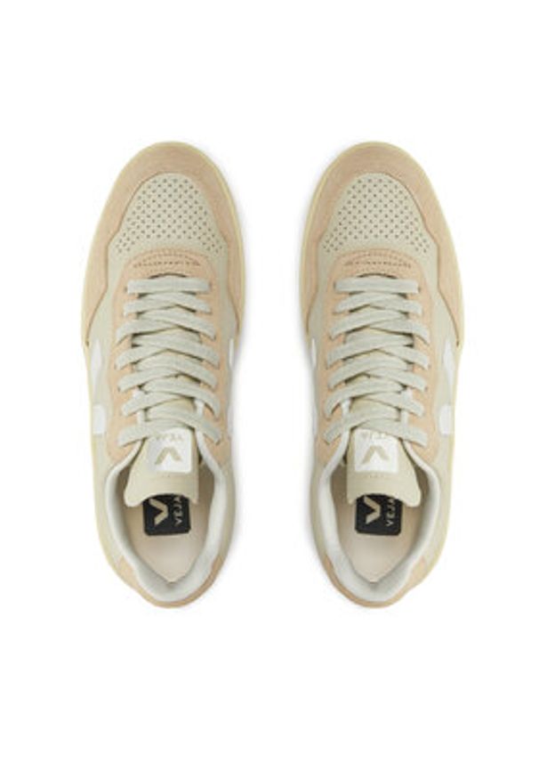 Veja Sneakersy V-90 O.T. VD2003378 Beżowy. Kolor: beżowy. Materiał: skóra