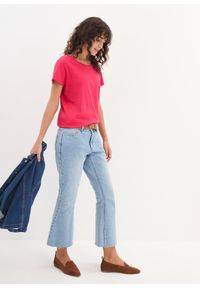 bonprix - Bluzka z okrągłym dekoltem (5 szt.). Kolor: różowy. Materiał: jersey. Długość rękawa: krótki rękaw. Długość: krótkie #3