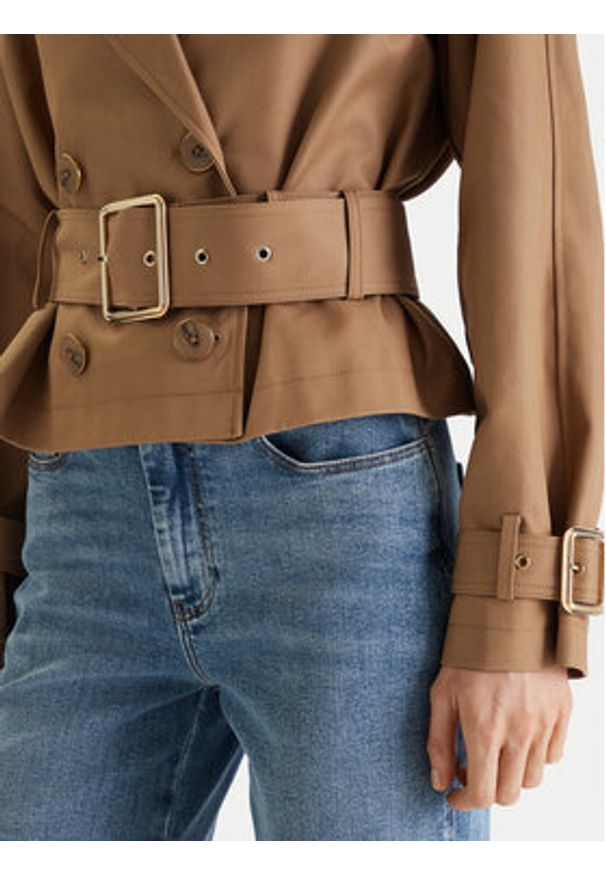 Marciano Guess Trencz 6RGL16 7446A Brązowy Regular Fit. Kolor: brązowy. Materiał: bawełna