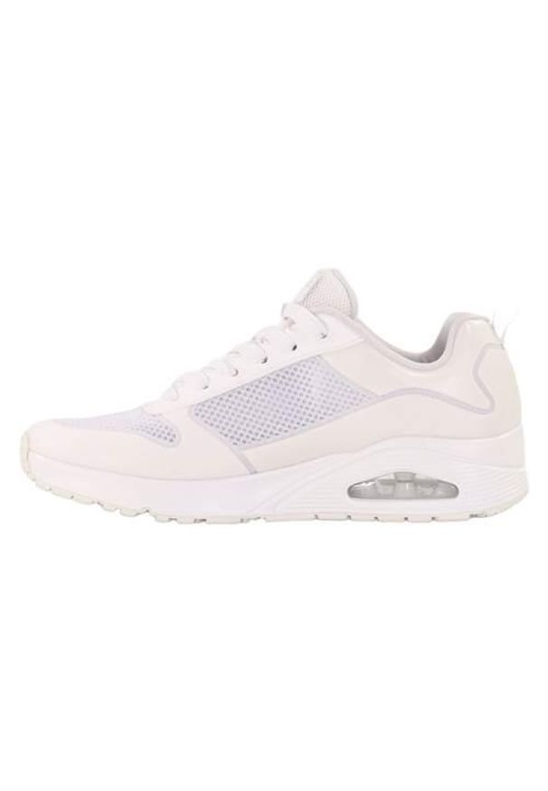 skechers - Buty do chodzenia męskie Skechers Uno Sol. Zapięcie: sznurówki. Kolor: biały. Materiał: guma, materiał, syntetyk. Szerokość cholewki: normalna. Sport: turystyka piesza