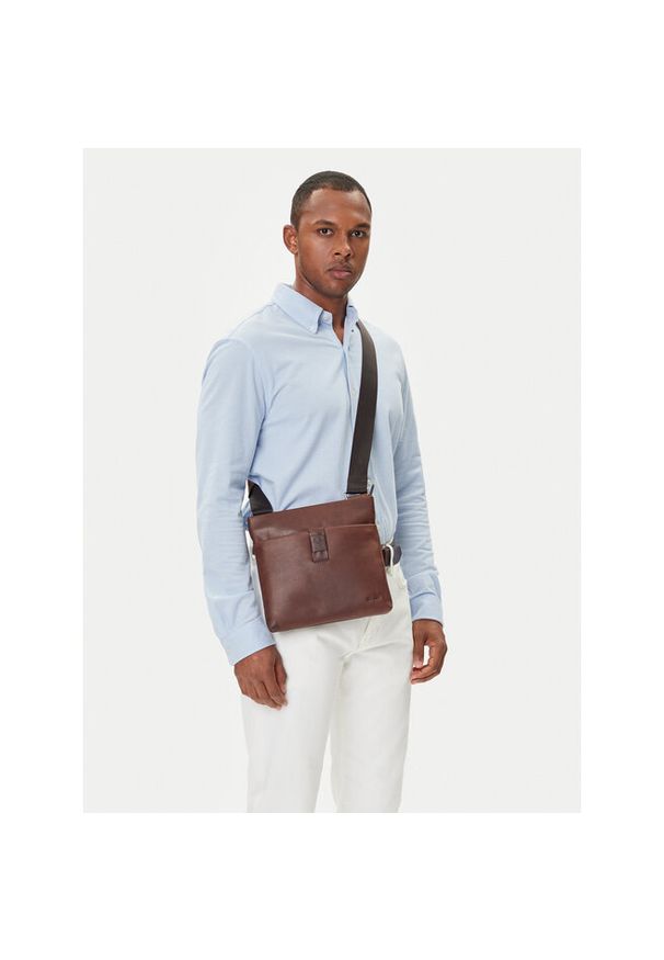 Saszetka JOOP!. Kolor: brązowy