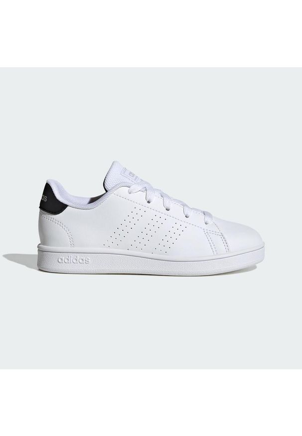 Adidas - Advantage Lifestyle Court Lace Shoes. Kolor: biały, wielokolorowy, czarny, szary. Materiał: materiał. Model: Adidas Advantage