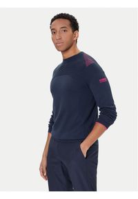 BOSS - Boss Sweter Rowin 50427754 Granatowy Regular Fit. Kolor: niebieski. Materiał: bawełna