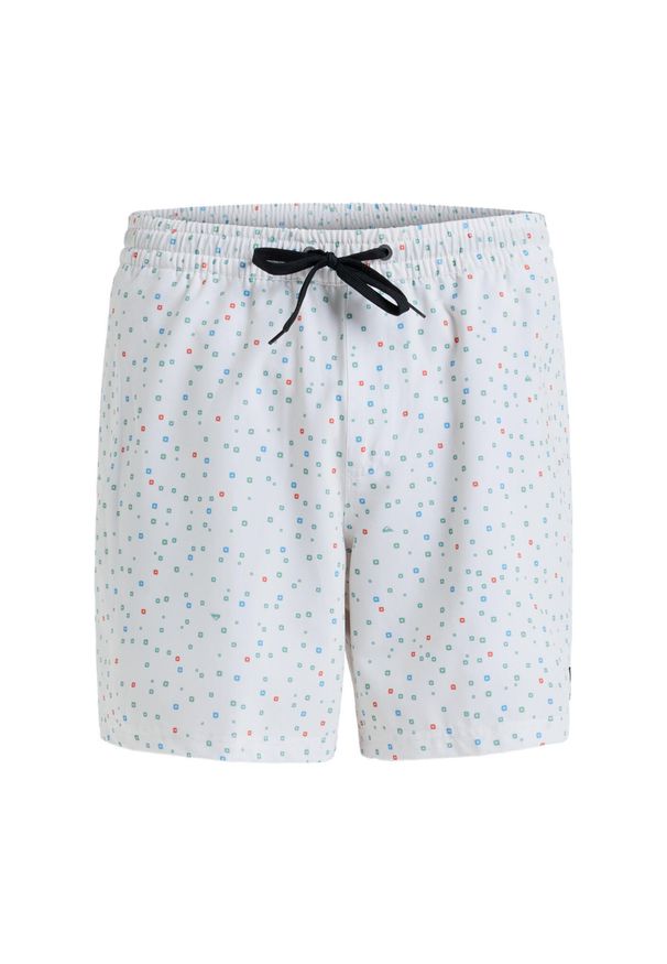 Quiksilver - Szorty kąpielowe dla Mężczyzn SURFSILK STRAIGHT 16" Biały. Kolor: biały. Materiał: elastan, poliester, materiał. Styl: sportowy
