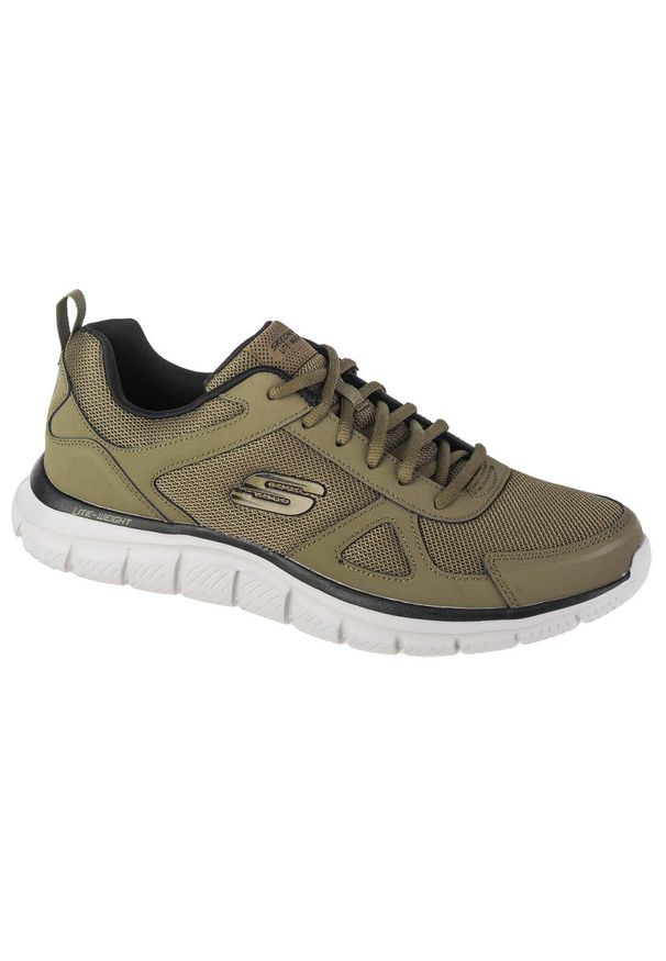 skechers - Buty treningowe męskie, Skechers Track-Scloric. Kolor: zielony, czarny, wielokolorowy. Sport: turystyka piesza