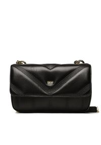 DKNY Torebka Becca Md Flap Should R313BW79 Czarny. Kolor: czarny. Materiał: skórzane #1