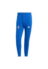 Adidas - Spodnie Real Madrid DNA. Kolor: niebieski, wielokolorowy, zielony. Materiał: dresówka