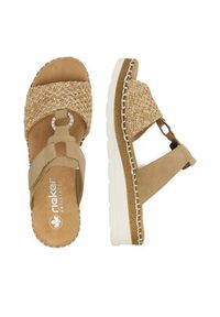 Rieker Klapki CEO-V1243-60 Beżowy. Kolor: beżowy. Materiał: skóra #8