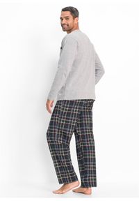 bonprix - Piżama z bawełny organicznej z długim rękawem. Kolor: biały. Materiał: bawełna. Długość: długie #3