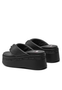 Tommy Jeans Japonki Tjw Wedge Sandal EN0EN02457 Czarny. Kolor: czarny