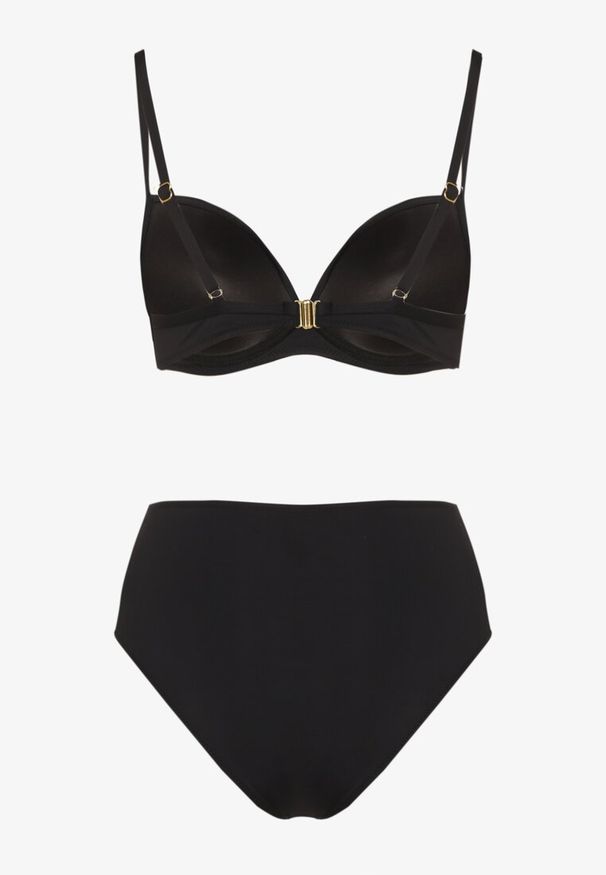 Renee - Czarne Basicowe Bikini Biustonosz i Majtki Figi Natonea. Kolor: czarny
