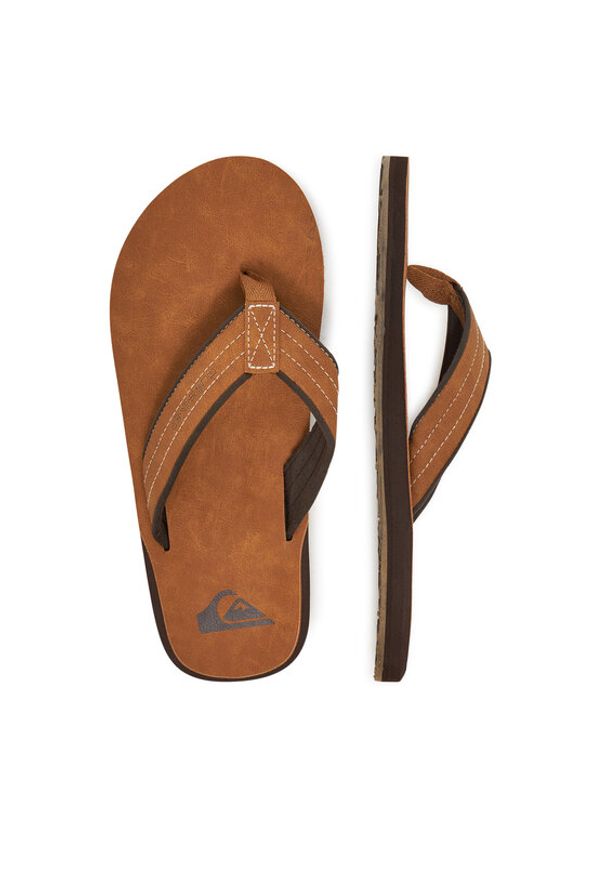 Quiksilver Japonki 808416 Brązowy. Kolor: brązowy. Materiał: materiał, syntetyk