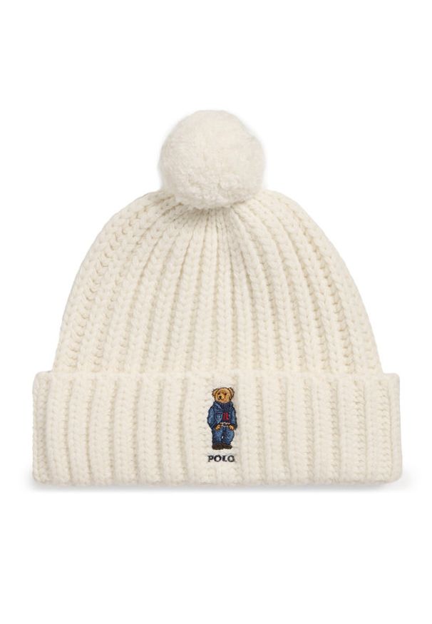 Polo Ralph Lauren Czapka 455931876001 Beżowy. Kolor: beżowy. Materiał: wełna
