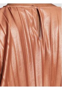 Fabiana Filippi Sukienka koktajlowa ABD222W17 Brązowy Regular Fit. Kolor: brązowy. Materiał: syntetyk. Styl: wizytowy #5