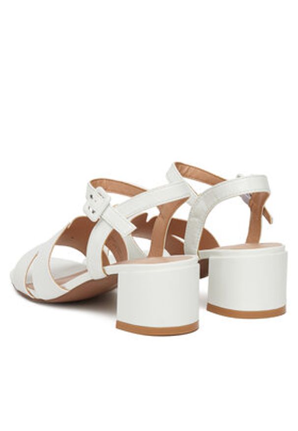 Clara Barson Sandały WS24055-02 Biały. Kolor: biały. Materiał: skóra