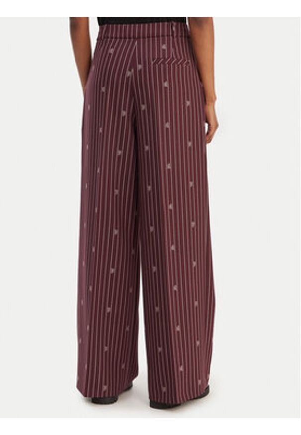 Hugo - HUGO Spodnie materiałowe Haviri 50554419 Bordowy Relaxed Fit. Kolor: czerwony. Materiał: syntetyk