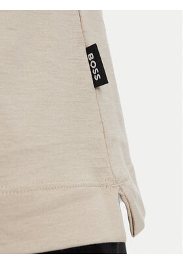 BOSS Polo H-Paras 50537955 Beżowy jasny Regular Fit. Typ kołnierza: polo. Kolor: beżowy. Materiał: bawełna