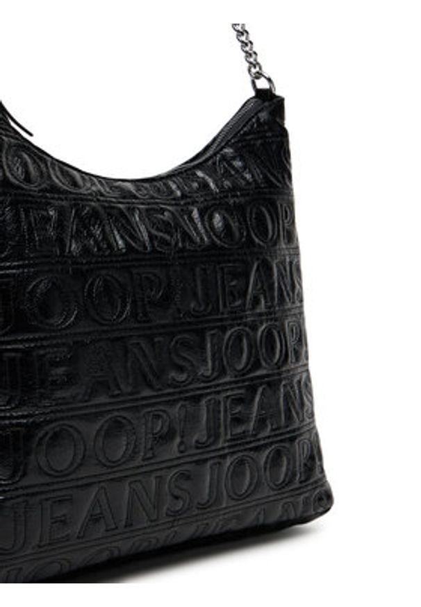 JOOP! Jeans Torebka Iniziale Spiega 4130001147 Czarny. Kolor: czarny. Materiał: skórzane