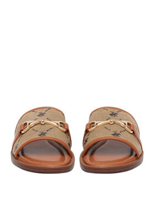 Beverly Hills Polo Club Klapki EO-HY6692-2 Brązowy. Kolor: brązowy. Materiał: materiał