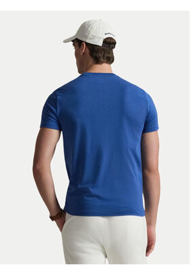 Polo Ralph Lauren T-Shirt 710671438537 Niebieski Custom Slim Fit. Typ kołnierza: polo. Kolor: niebieski. Materiał: bawełna