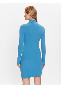 Kontatto Sukienka dzianinowa 3M7616N Niebieski Slim Fit. Kolor: niebieski. Materiał: wiskoza #4